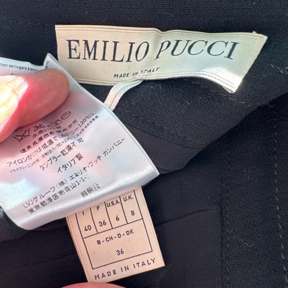 Emilio Pucci Sexy Black Mini Skirt Size 6- runs small - more a size 2-4. - Picture 5 of 9